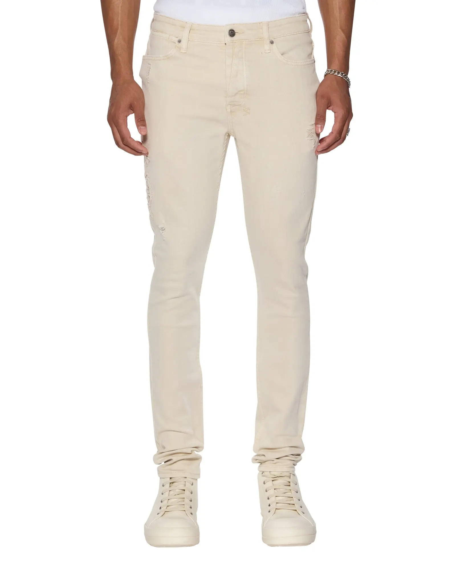 KSUBI VAN WINKLE ECRU PLAYOFF JEANS KSUBI VAN WINKLE ECRU PLAYOFF JEANS