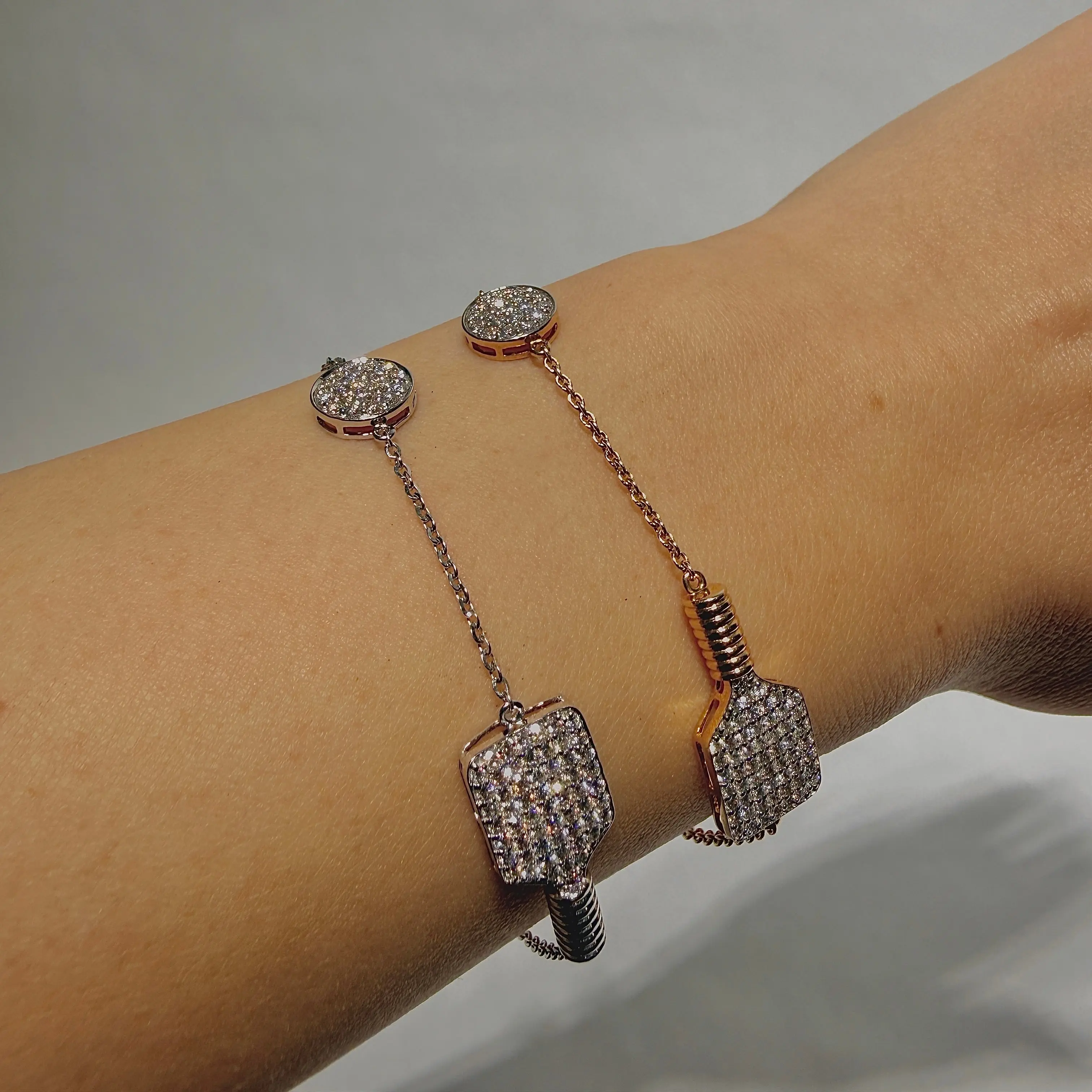 Celestial Pickleball Chain Bracelet