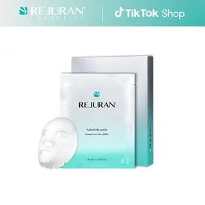 REJURAN Turnover Mask, c-PDRN - Skin Repair, Firming, and Deeply Nourishing Ultra Microfiber Sheet Mask, Clinically Developed Korean Skin Care 5-Pack Smoother Radiant