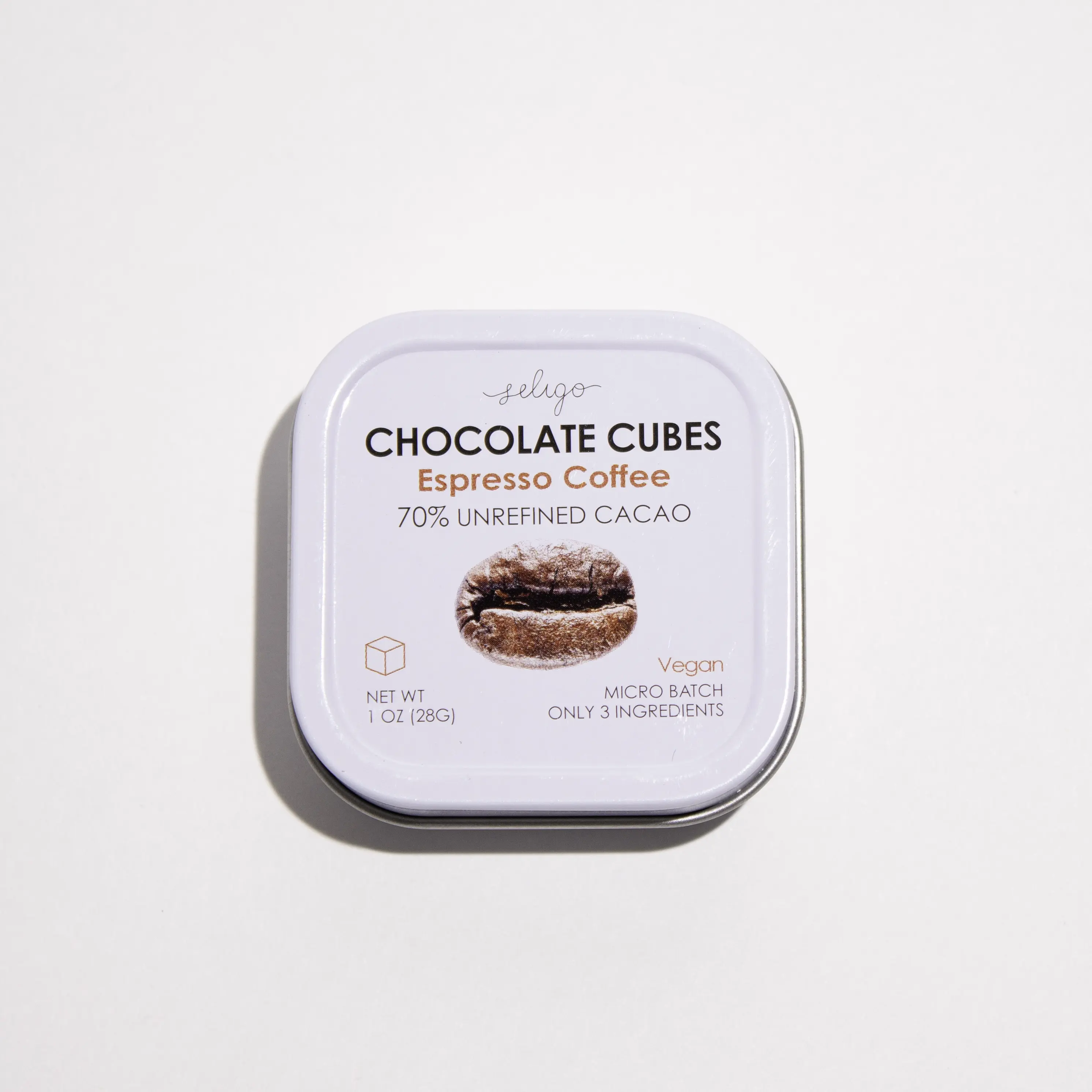 Seligo Sicilian Heirloom Unrefined Dark Chocolate Cubes - Artisanal traditional snacking chocolate