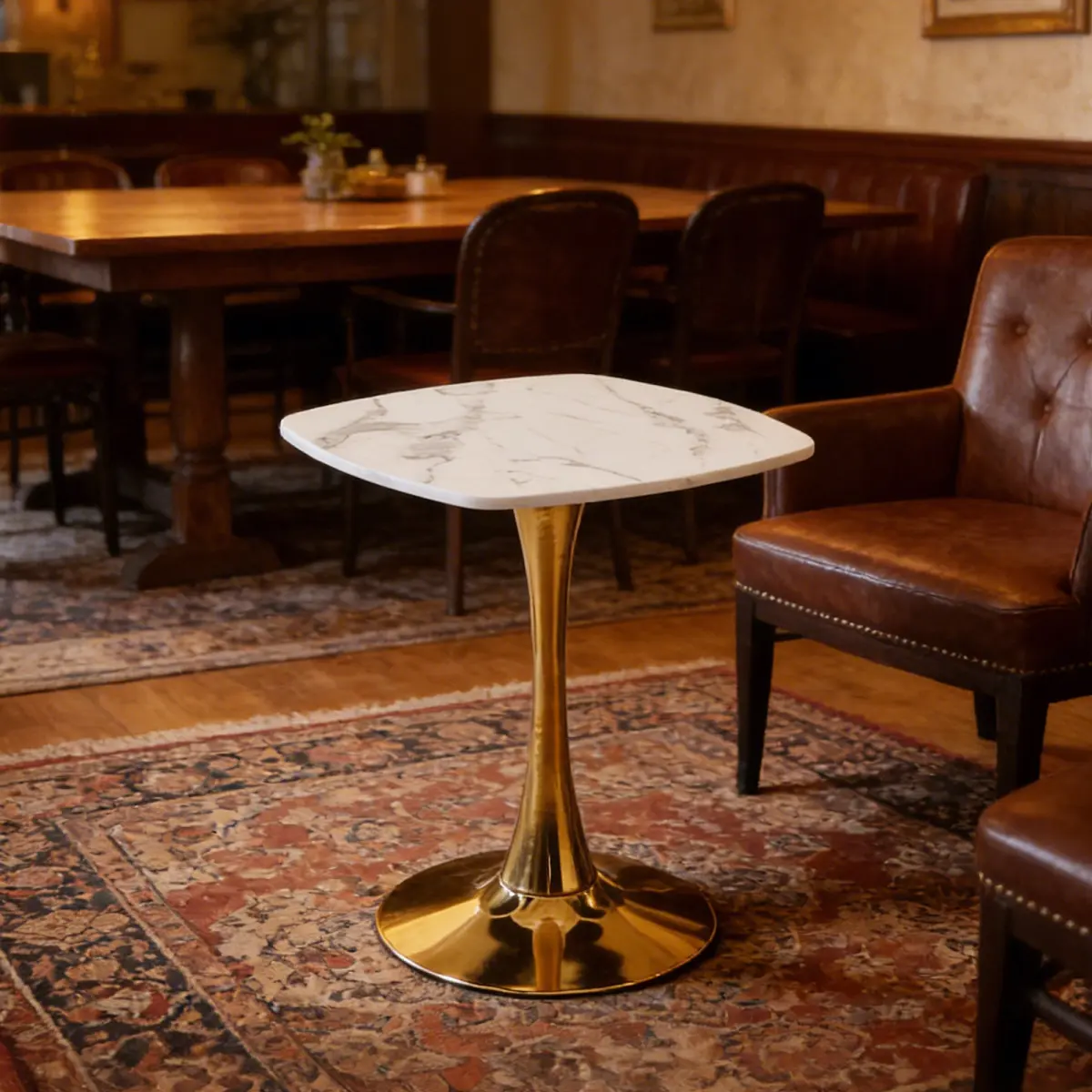 Golden+White + MDF+Metal