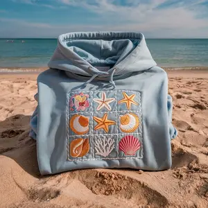 Seashell Hoodie  Coastal Vibes for Beach Lovers