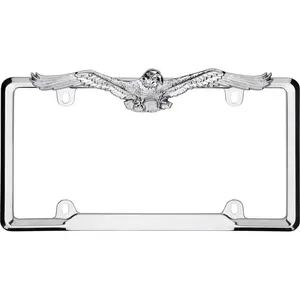 Eagle License Plate Frame, Chrome