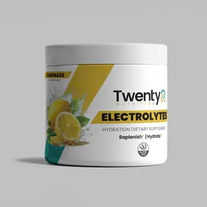 Electrolytes (Caffeine-Free) | Hydration Powder & Electrolyte Drink Mix • Magnesium, Potassium, Sodium, Carb10 • Rehydration & Recovery Support | Daily Hydration for Athletes, Runners, Gym & Pregnancy Safe by Twenty2 Nutrition