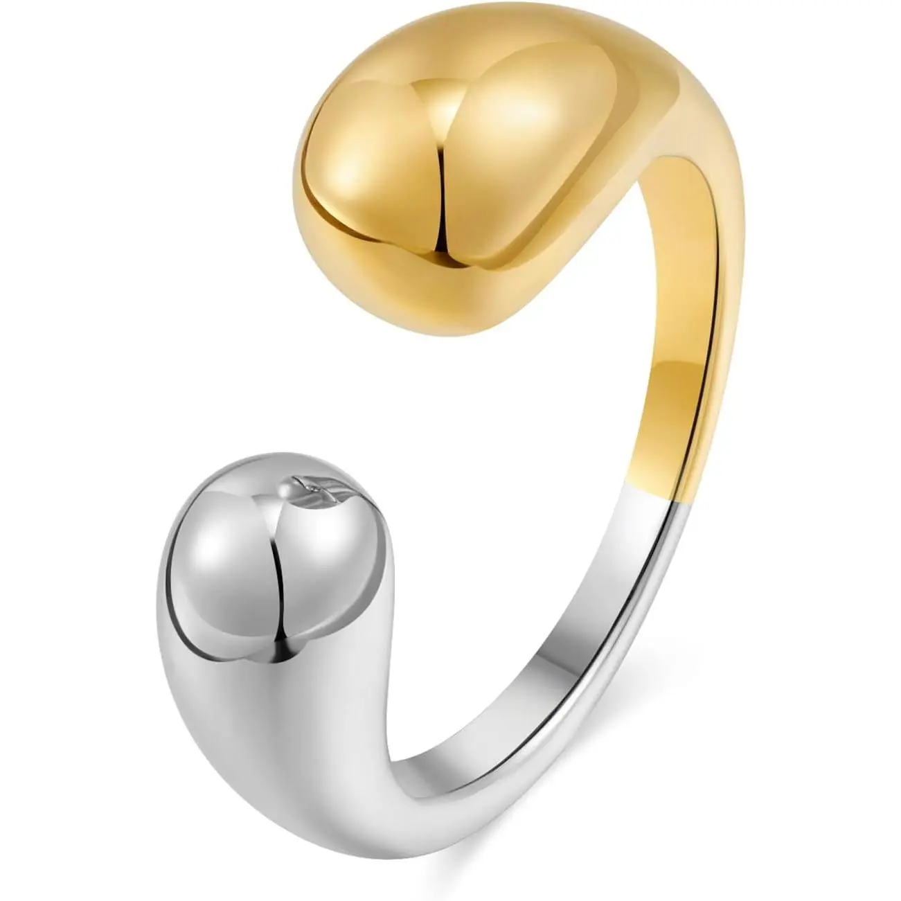 Two-Tone Open Ring