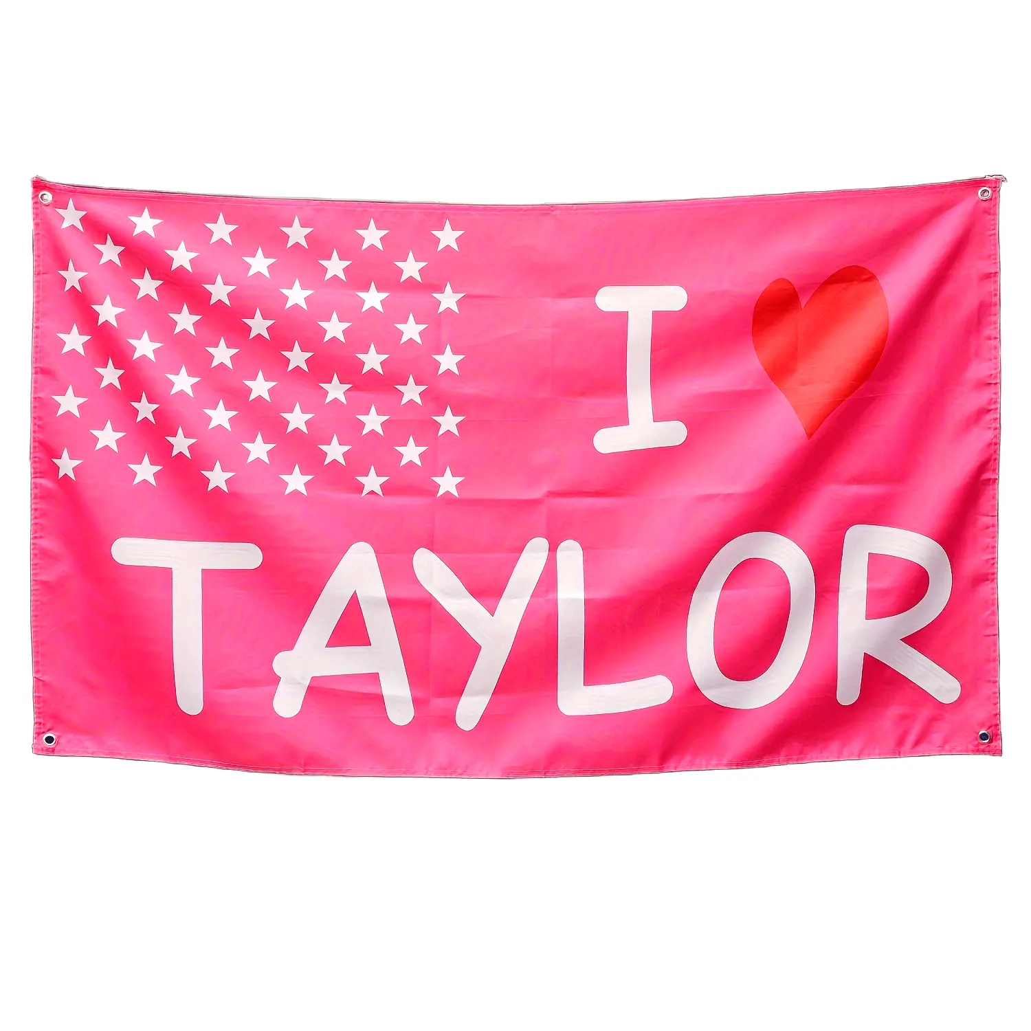 "I Love Taylor" Rectangular Durable Polyester Banner Tapestry - Decorative Fabric Backdrop, Home Decor Flag for Girl Rooms & Man Caves, Ideal Home Supplies Gift