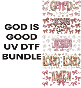 GOD IS GOOD UV DTF BUNDLE FOR CUPMAKING