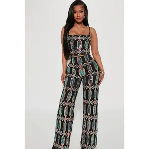 Just Your Fairytale Sequin Pant Set - Black/combo 5