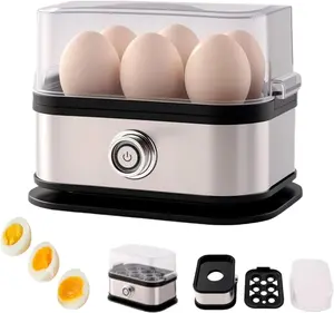【2025】Stainless Steel Egg Boiler Small Mini Portable Egg Cooker Kitchen Steamer Home Breakfast Maker Multifunctional Egg Cooker