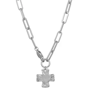 Michelle The Original Chunky Cross Chain Necklace for Women – Premium Waterproof, Tarnish-Free, Gold & Silver PVD Coated Jewelry – Hypoallergenic – Perfect for Beach, Weddings, Gifts