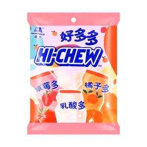 HI-CHEW Japanese Fruit Chewy Candy Variety Pack - Strawberry, Grape, Orange, Yogurt Flavors - 90g Bulk Bag