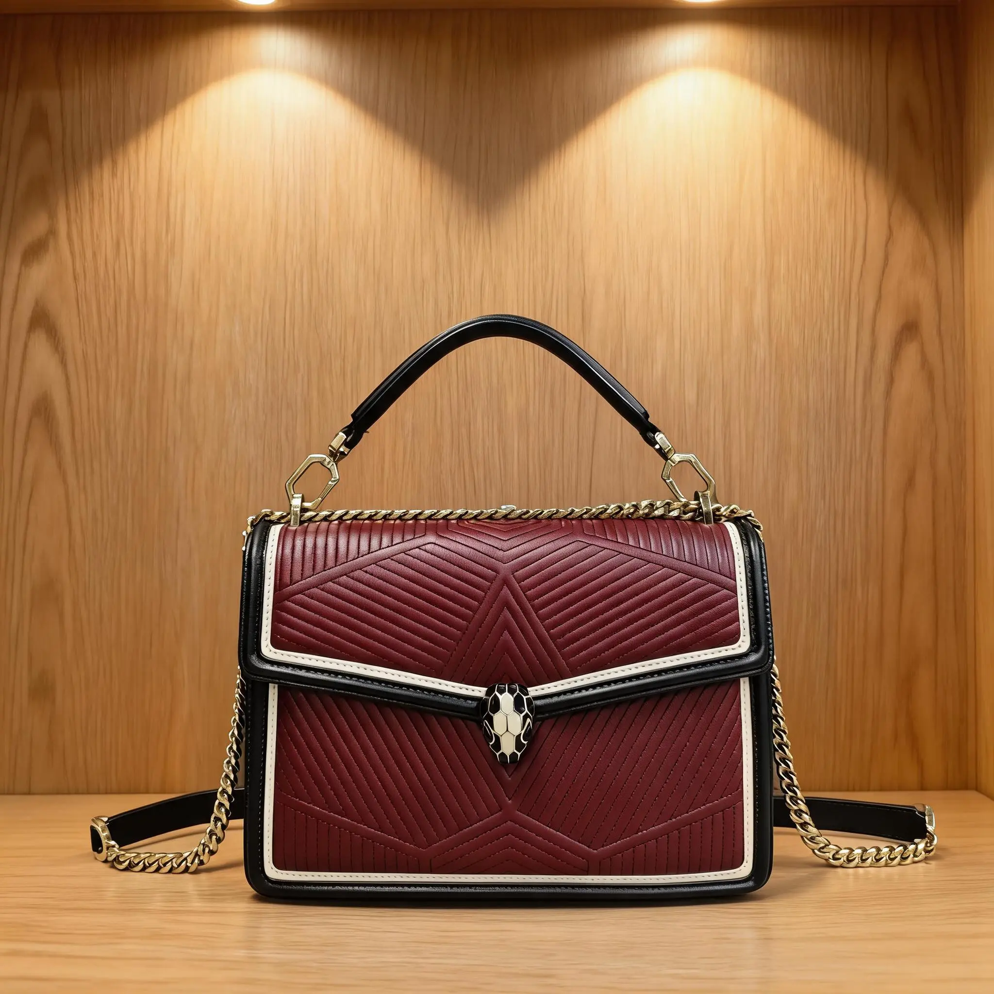 Pre-owned Bvlgari Leather Shoulder Bag I0728776314