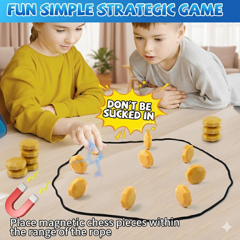 Exciting Table Game for Kids and Adults – Fun 2 Player Family Party Board Game Night Toy with Rope