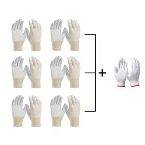 PAKNADA 6-Pair Goatskin Leather Work Gloves – Soft Leather, Durable Grip, Safety Work Gloves for Construction & Outdoor Use