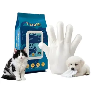 TaraMi Disposable Grooming Wipes 20Pcs Natural Hypoallergenic Pet Hair Removal Tool with Fermented Oils for Dogs Cats Deodorizing Sticky Hair Control No-Rinse Skin Paw Care Outdoor Use Football-Themed Elements tiktokshopspringglowup bag bath outdoorfun