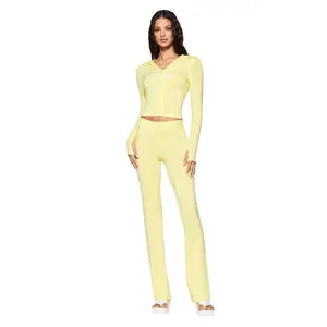 BLARE TRACKPANT - YELLOW : PALE YELLOW