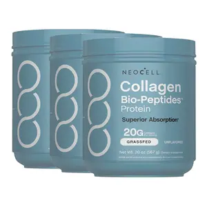 NeoCell Collagen Bio-Peptides Powder 20oz -Grassfed Protein Supplement-Advanced with 18 Essential Amino Acids