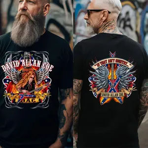 David Allan Coe Shirt, Graphic Tee, Unisex Fashion, Full Color, Full Size, For Men, For Women