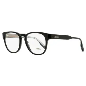Zegna Keyhole Square Eyeglasses EZ5261 001 Black 51mm