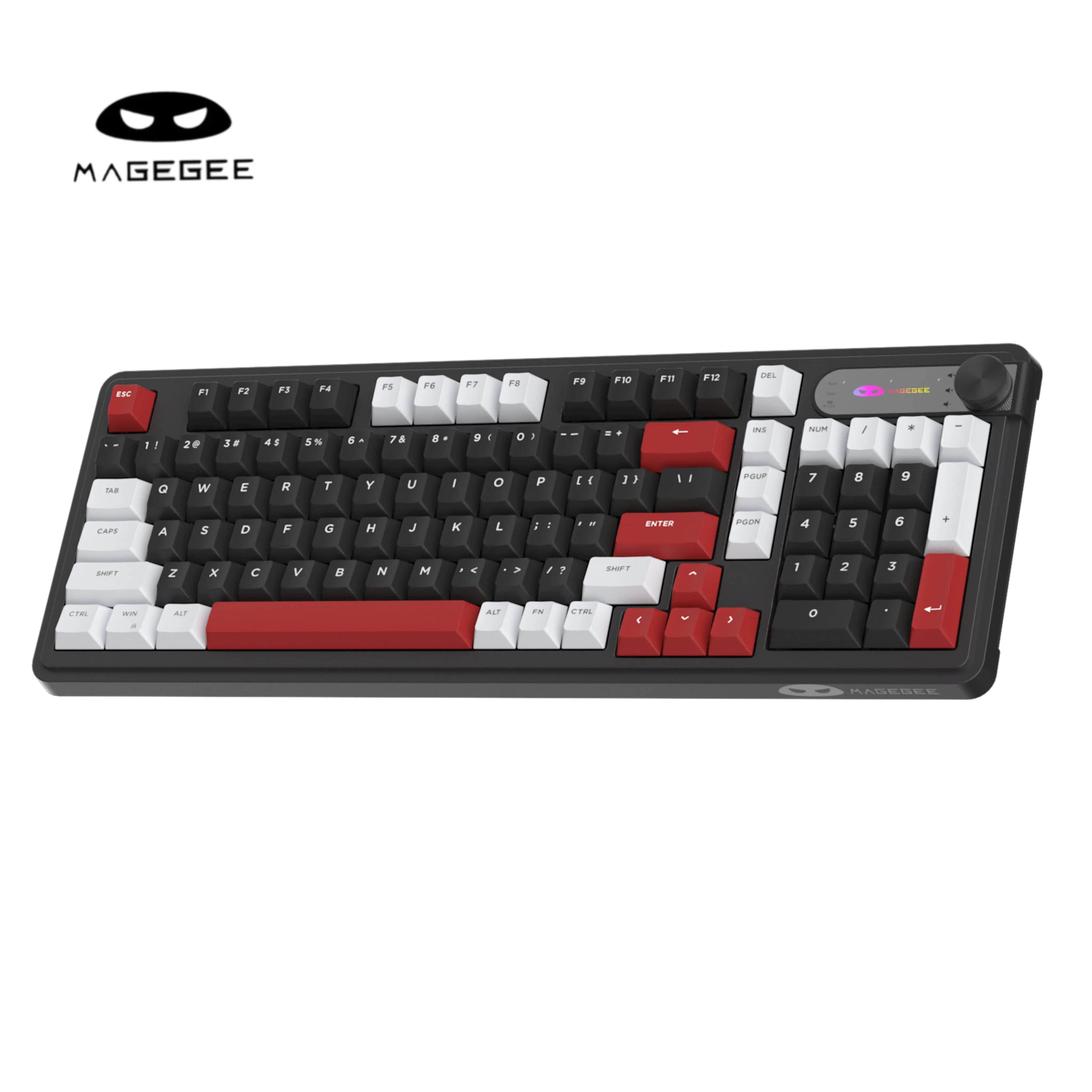 MageGee GK960 Wired 2.4G BT Keyboard RGB Lights Adjustable Brightness Speed Multiple Lighting Modes MageGee GK960 Wired 2.4G BT Keyboard RGB Lights Adjustable Brightness Speed Multiple Lighting Modes
