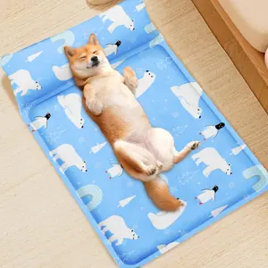 Pet Cooling Gel Ice Pad for Dogs & Cats, Summer Pet Cooler Sponge Mat, 1pc Cross-Border Pet Ice Pad, Cool Comfort for Pets