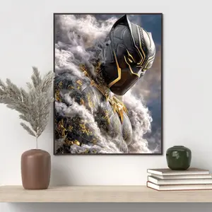 ( NO FRAME )Epic Superman White Variant Art - Perfect for Gaming Room Setup, Superhero Wall Art - DC Decor, Minimalist Superhero Room Decor, Gift for Fans