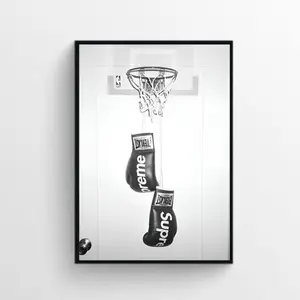 Hypebeast Boxing Poster, Black And White Poster,Poster, Sport Poster