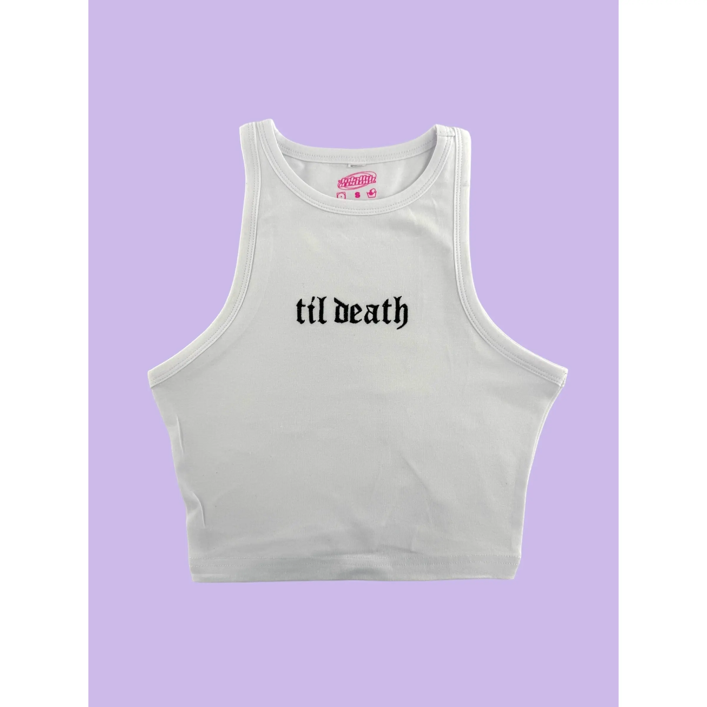 Til Death Bride Embroidered Tank Top or Baby Tee
