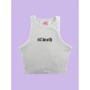 Til Death Bride Embroidered Tank Top or Baby Tee
