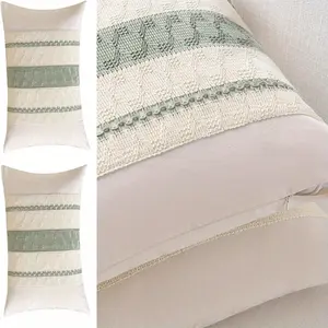 2-piece Bohemian Decorative Pillow Set (excluding pillow core) -11.81x19.69in, suitable for living room, bedroom, sofa bed, room home decoration