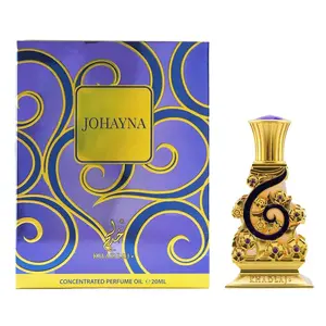 Khadlaj Johayna Purple for Unisex Concentrated Perfume Oil, 0.68 Ounce