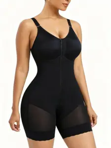 Colombianas Shapewear Tummy Control & Butt Lifter with Zipper Crotch Detachable Shoulder Strap for Adjustable Fit