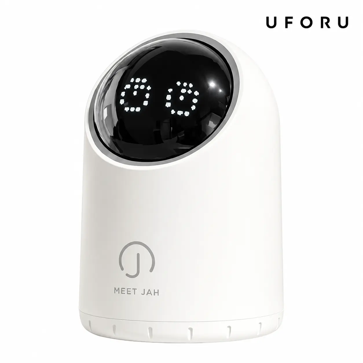 UFOUR Smart Sensor Mini Trash Can, Touchless Motion Sensor Desk Trash Bin with Cute LED Display, Small Compact Waste Basket for Bathroom, Bedroom, Office, Vanity, and Kitchen
