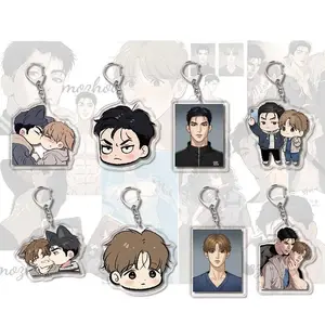 Manwha Jinx Joo Jaekyung Anime KeyChain Kim Dan Men Key Chain Women Fashion Creative Cute Figure Acrylic Keyring Pendant Gift