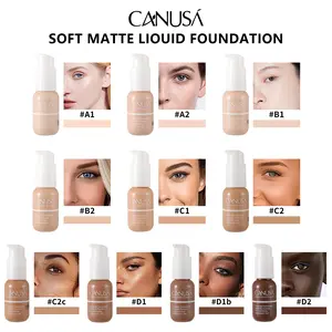 Canusa Soft Matte Finish Liquid Foundation, Lightweight, Naturally Flawless Face Makeup for Combination & Oily Skin, Longwear Full Coverage with Matte Finish, 1.0 Oz | 30ML Concealer Smooth Cosmetic christmas 2024 ornament