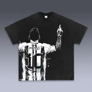 Messi Argentina Vintage Premium Acid Washed 100% Cotton T-Shirt Ver2, National Football Graphic Tee, Player Soccer Fan Shirt, Player Football Gift For Enthusiast