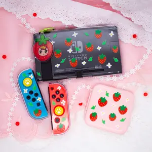 Strawberry Clear Switch Case