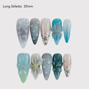 Tanghulu Nails/ Fairy Collection/ Acrylic Handmade/ Long-lasting/ Press-on nails/ Reusable Premium Nails
