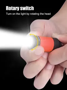 【Keychain Flashlight】1pcs Mini USB-Rechargeable Keychain Flashlight, Mini Flashlight,Super Bright Portable Flashlight Suitable for Camping, Emergencies & Outdoor Activities - Compact with Swivel Beam, -Controlled Light, Outdoor Use