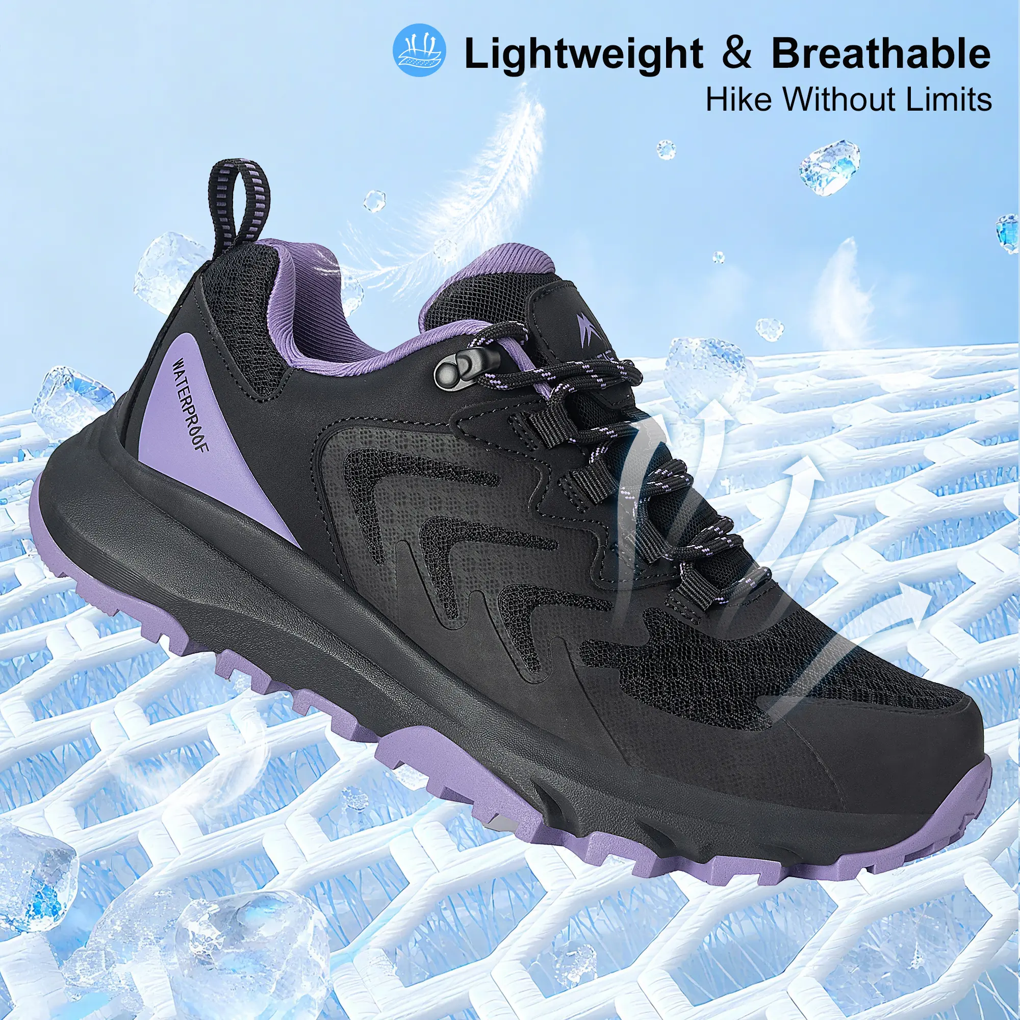 Waterproof Hiking Shoes Lightweight Breathable Outdoor Trekking Trail Sneakers 6 Best Waterproof Hiking Shoes in 2025 | RunRepeat main image 2