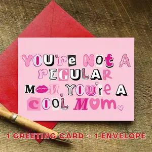 Funny Mother's Day Card for Sister, Humorous Mom Gift, Cute Greeting Card with Envelope, Perfect for Sibling Present, Stationery, Card Design