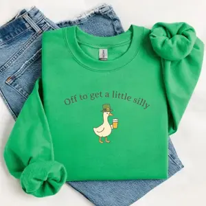 St Patricks Day Sweatshirt or Tshirt, Comfrot Colors St Paddys Day Goose Shirt, Funny Irish St Pattys Day Crewneck