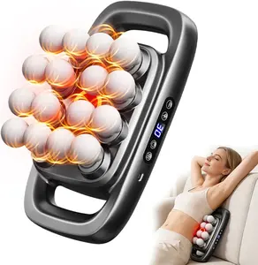 16-Head Deep Tissue Percussion Massage Gun, Body Massager with 3 Modes & 30 Intensities for Back, Neck Muscle Relaxation, Ideal Gift for Adults, Personal Care Massage Device, Adults Gifts,summervibes