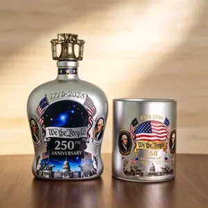 Vintage Style 250th Anniversary Whiskey Bottle, Exquisite Decorative Ornament, Perfect for Collectors, Unique Gift Idea