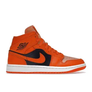 Jordan Women's 1 Mid SE Rush Orange Crimson Bliss, from StockX