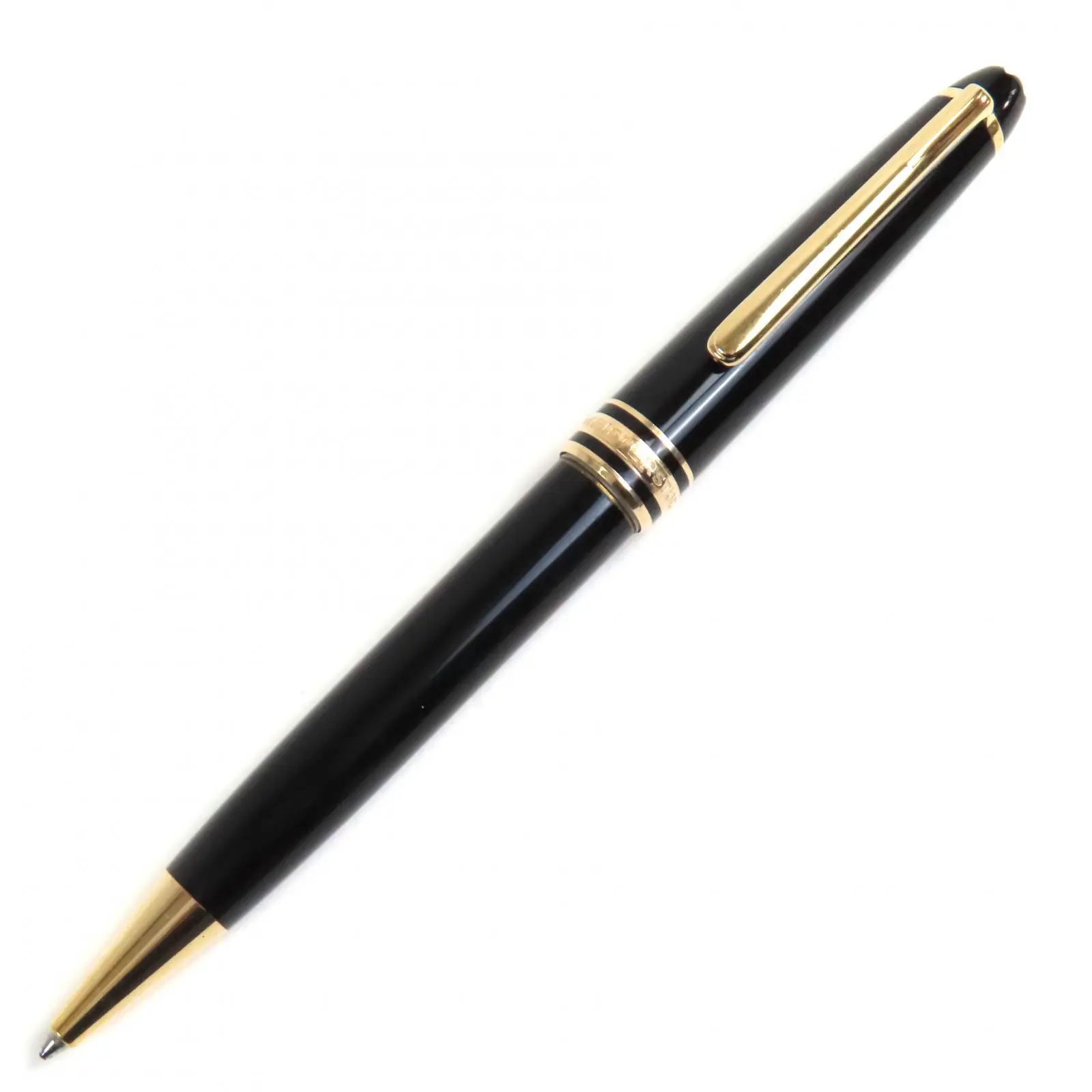 Pre-owned Montblanc Stainless Small Leather Goods Meisterstück Ballpoint Pen