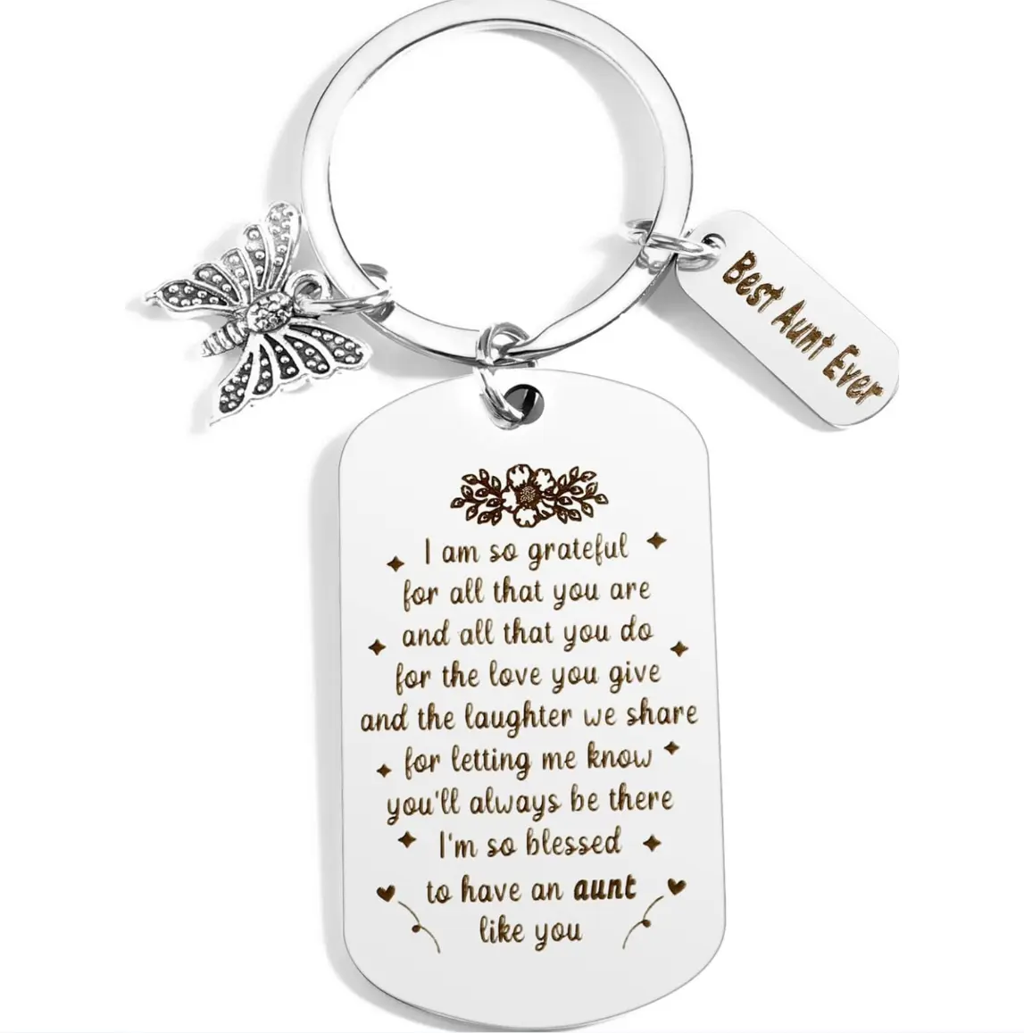 Aunt Gifts Keychains, Aunt Birthday Gifts, Aunt Gifts from Niece Nephew, Auntie Gifts, Aunt Mothers Day Gifts, Best Aunt Ever, Aunt Present, Gifts for Auntie, Blessed to Have an Aunt like You