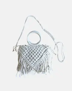 Suntrail Beige Macramé Bag