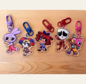 The Digital Circus Keychain Acrylic Charms, TADC Unique Keychains for Personal Style, Cute Keychains for Bags and Keys, Durable, Lightweight and Perfect for Personal Style, Collecting and Gifting
