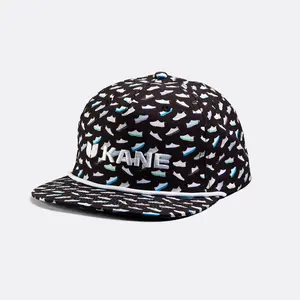 KANE AOP Rope Hat - Black